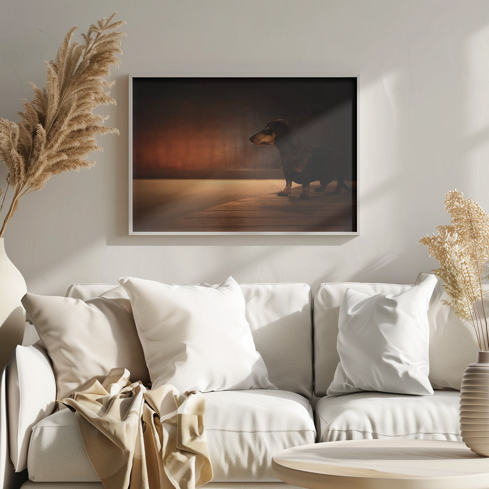 Poner la luz roja  ·  cuadro de decoración