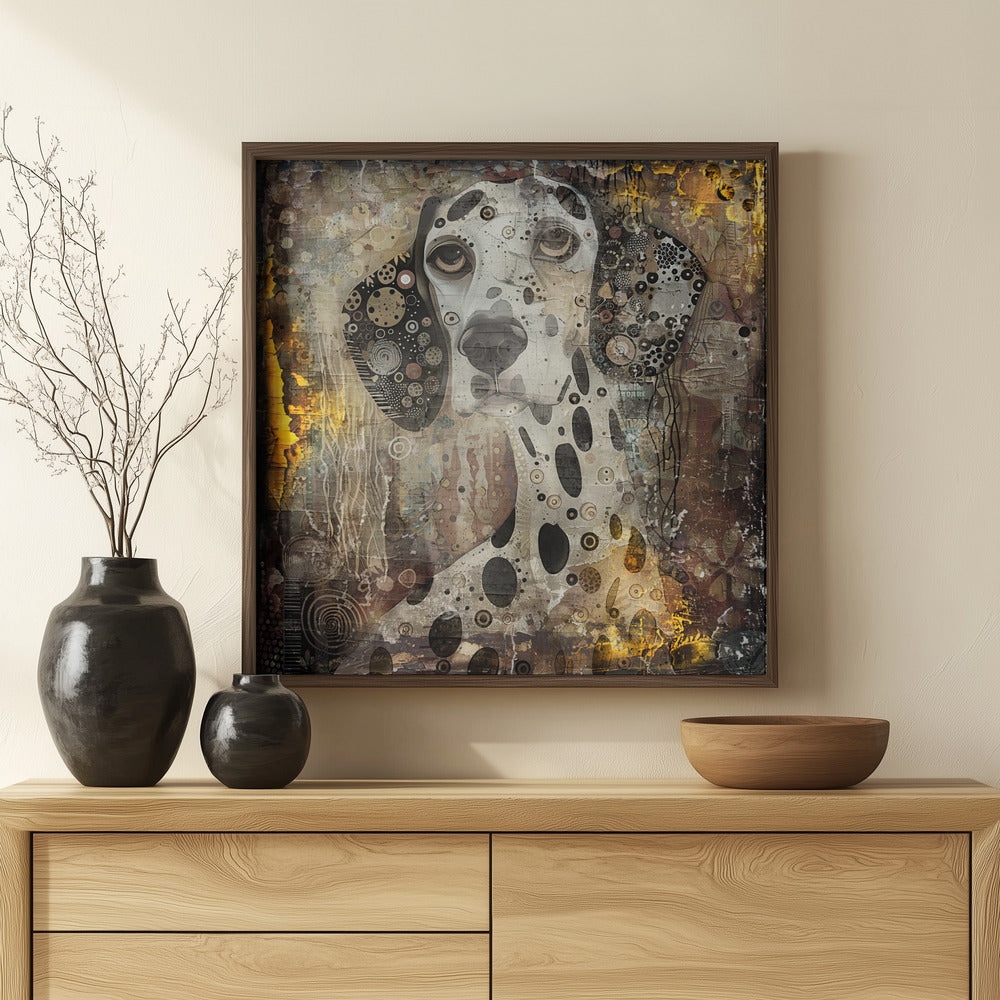 Perro antiguo 01  ·  cuadro de decoración