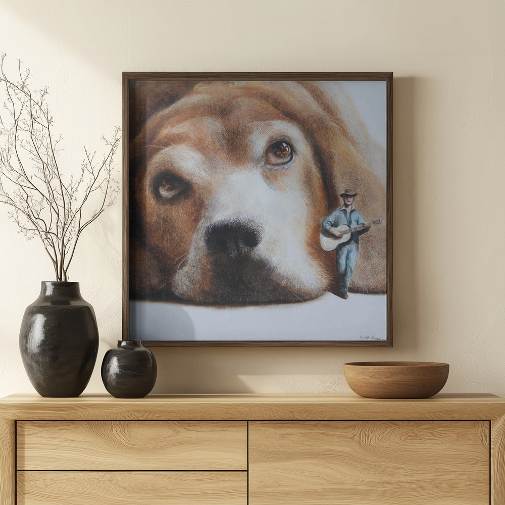 Perro vagabundo  ·  cuadro de decoración