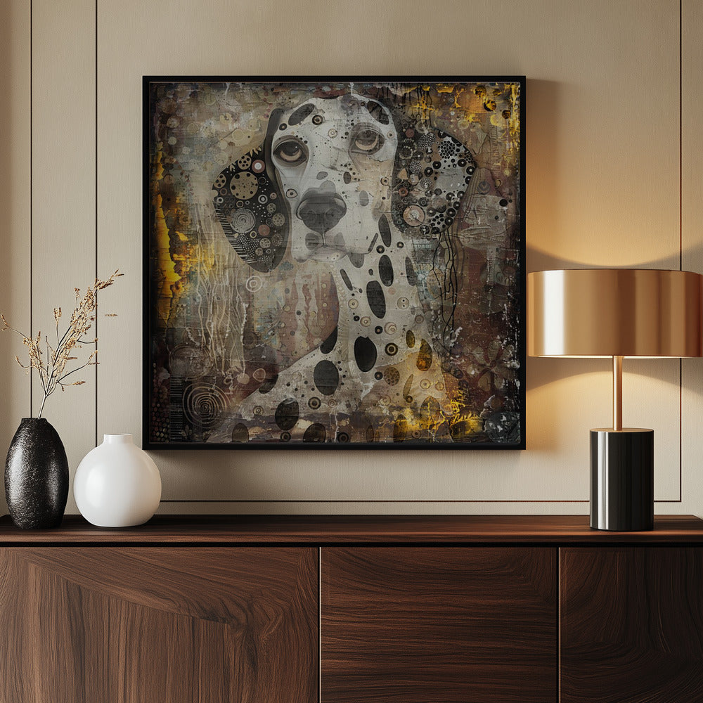 Perro antiguo 01  ·  cuadro de decoración