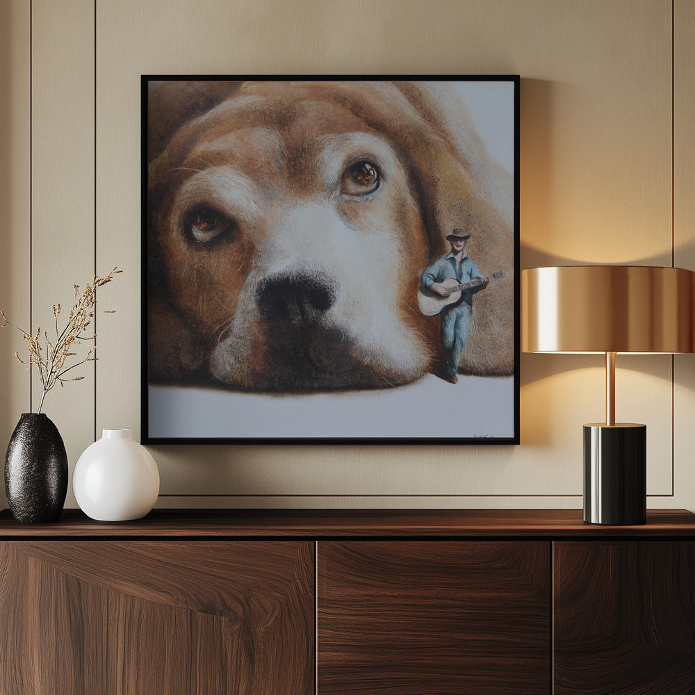 Perro vagabundo  ·  cuadro de decoración