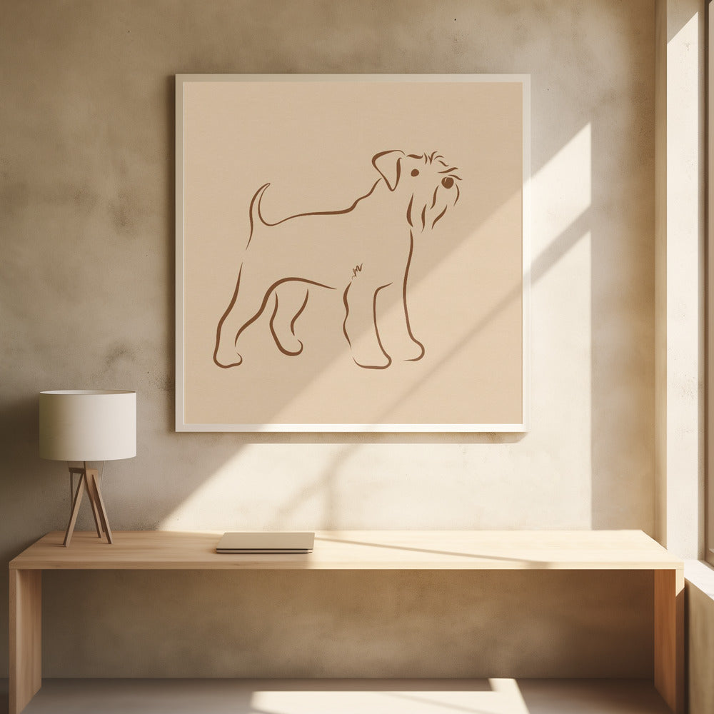 Schnauzer simple  ·  cuadro de decoración