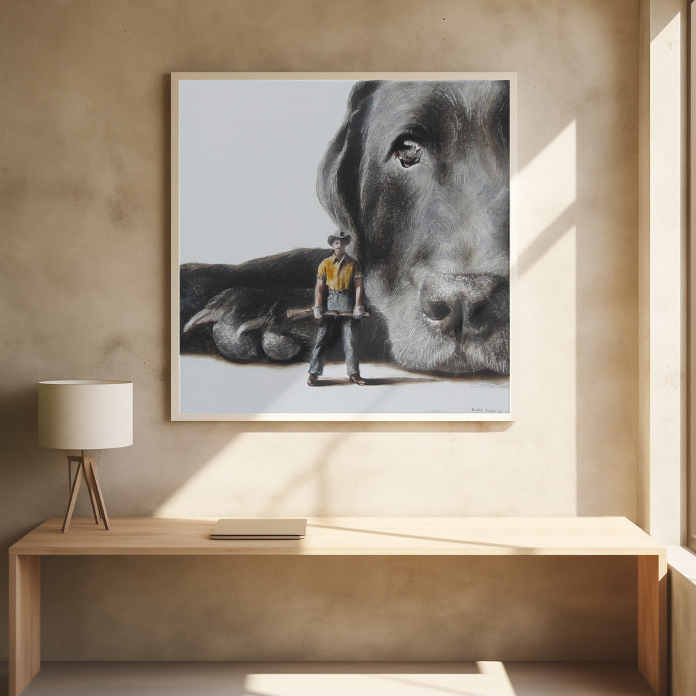Perro defensor  ·  cuadro de decoración