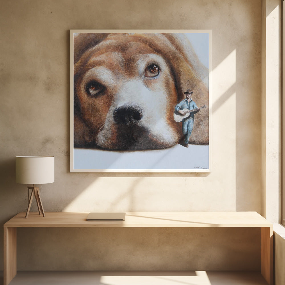 Perro vagabundo  ·  cuadro de decoración