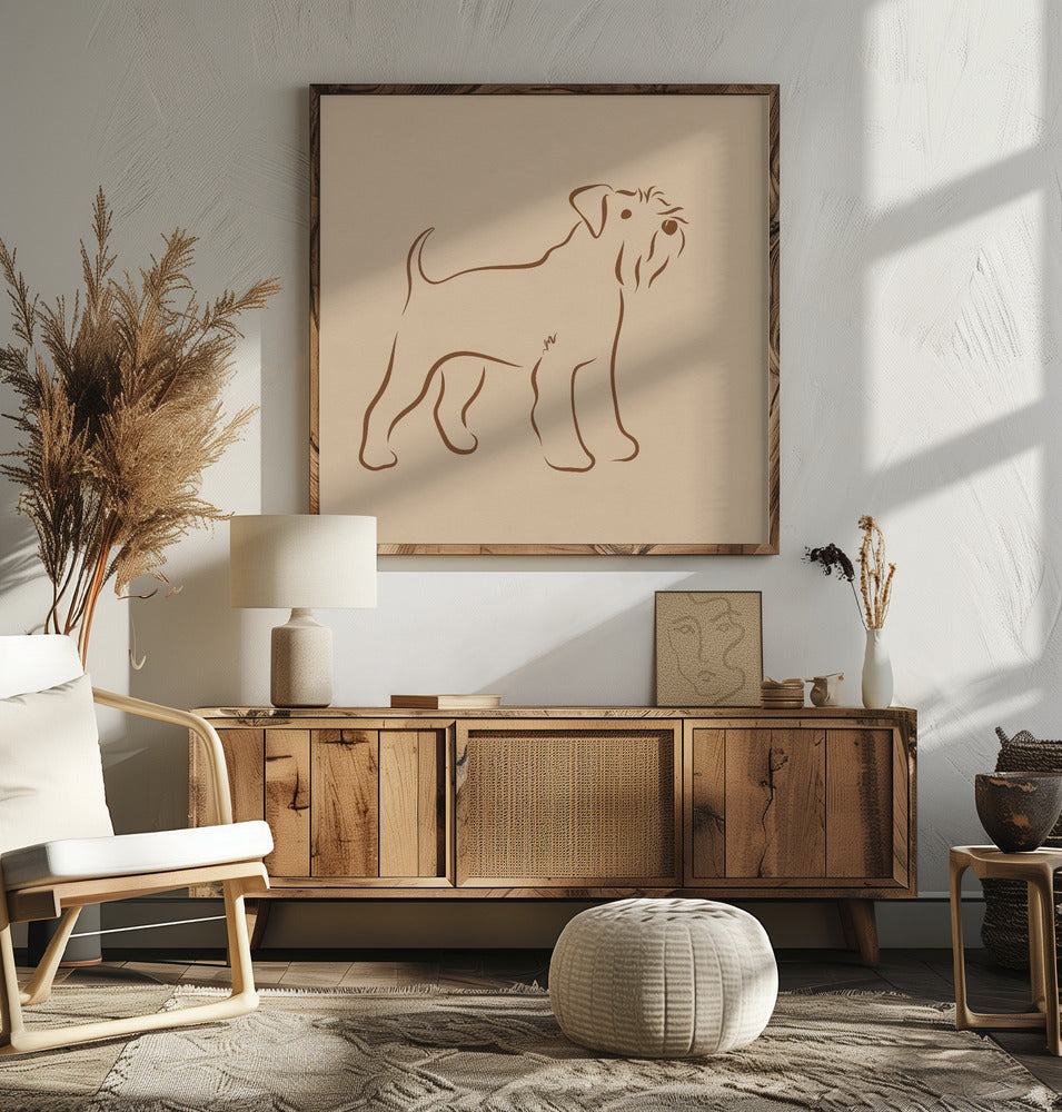 Schnauzer simple  ·  cuadro de decoración