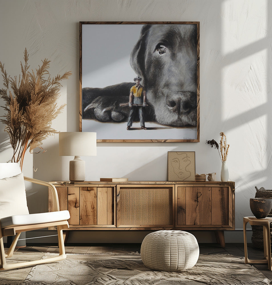 Perro defensor  ·  cuadro de decoración