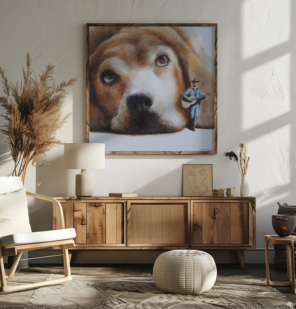 Perro vagabundo  ·  cuadro de decoración