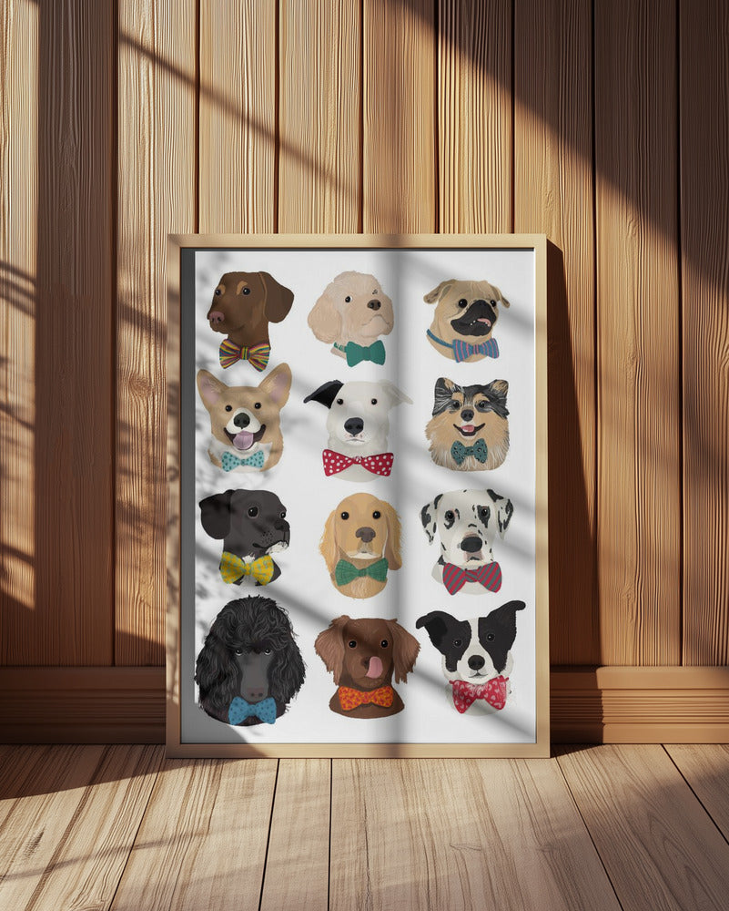 Perros con pajaritas  ·  cuadro de decoración