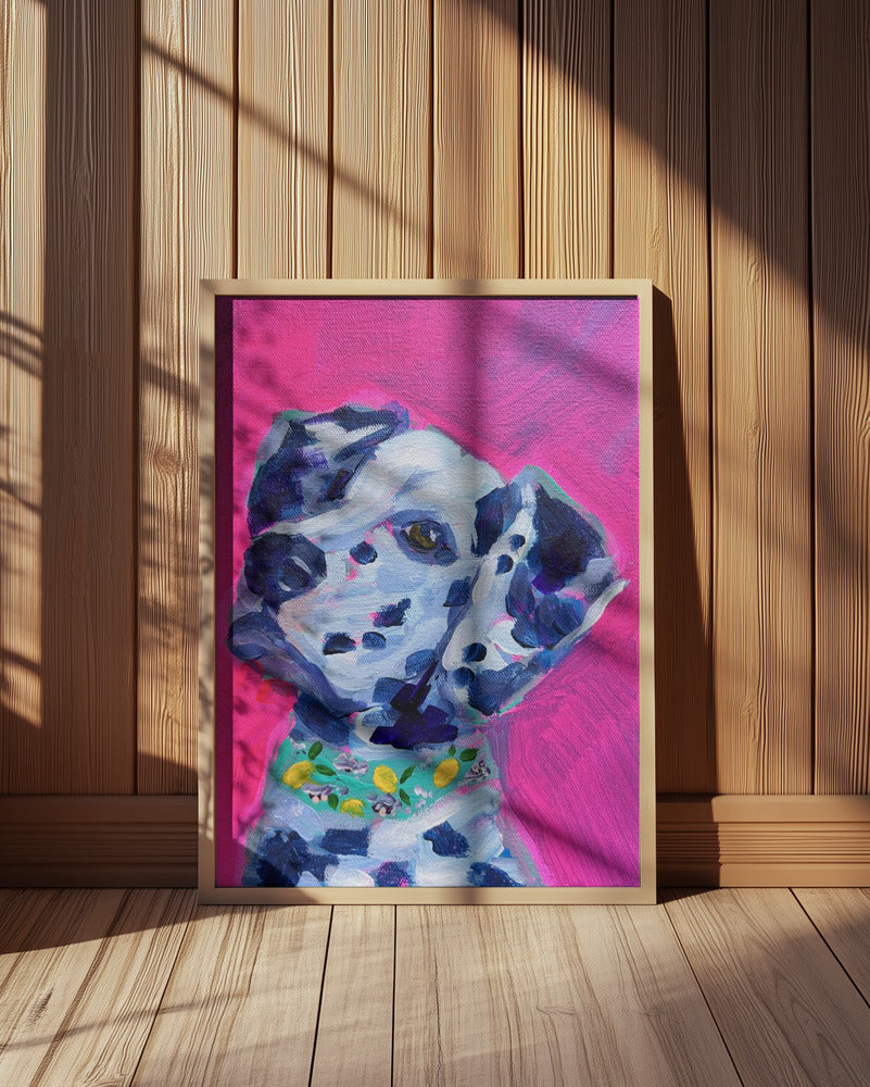 Perro dálmata magenta  ·  cuadro de decoración