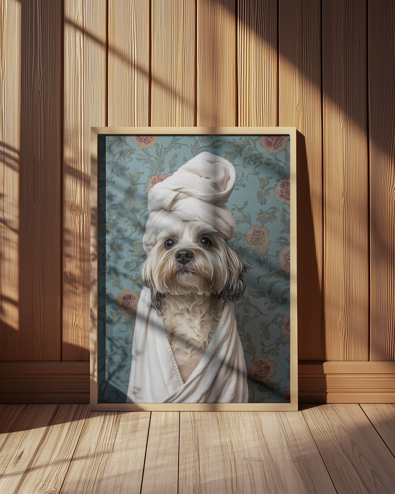 Perro de día de spa  ·  cuadro de decoración
