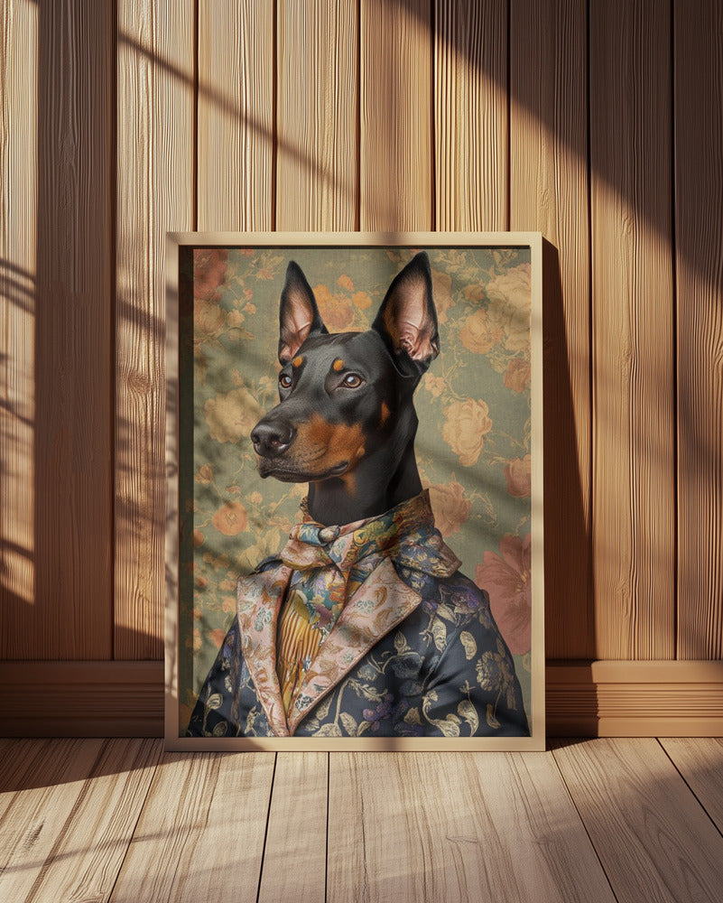 El distinguido perro Doberman  ·  cuadro de decoración