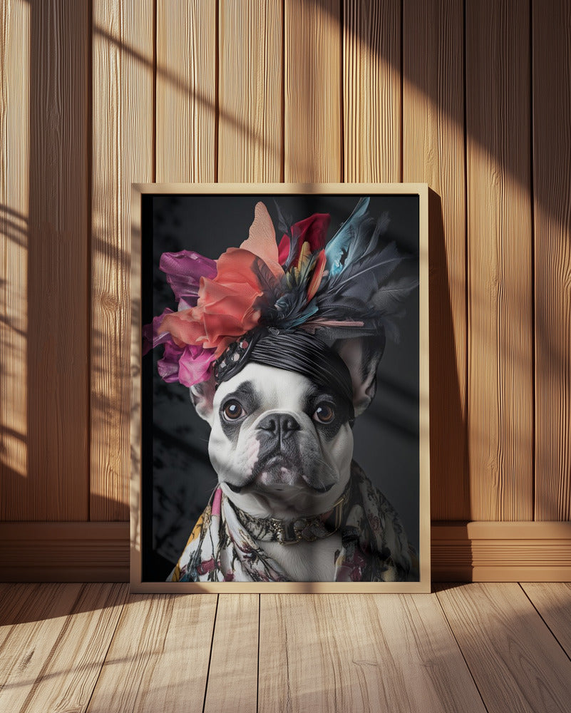 El bulldog francés regio  ·  cuadro de decoración