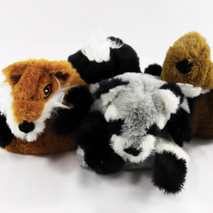 Criaturas sin relleno · paquete de 4 juguetes para perros