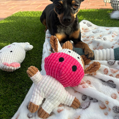 Vaquita · juguete de perro de peluche