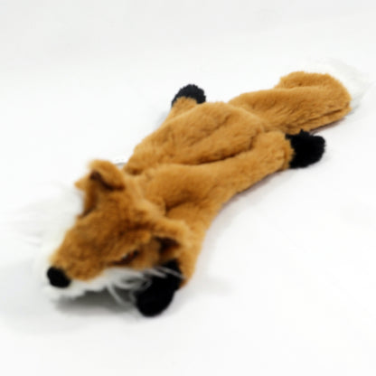 Zorro sin relleno · juguete de perro esponjoso